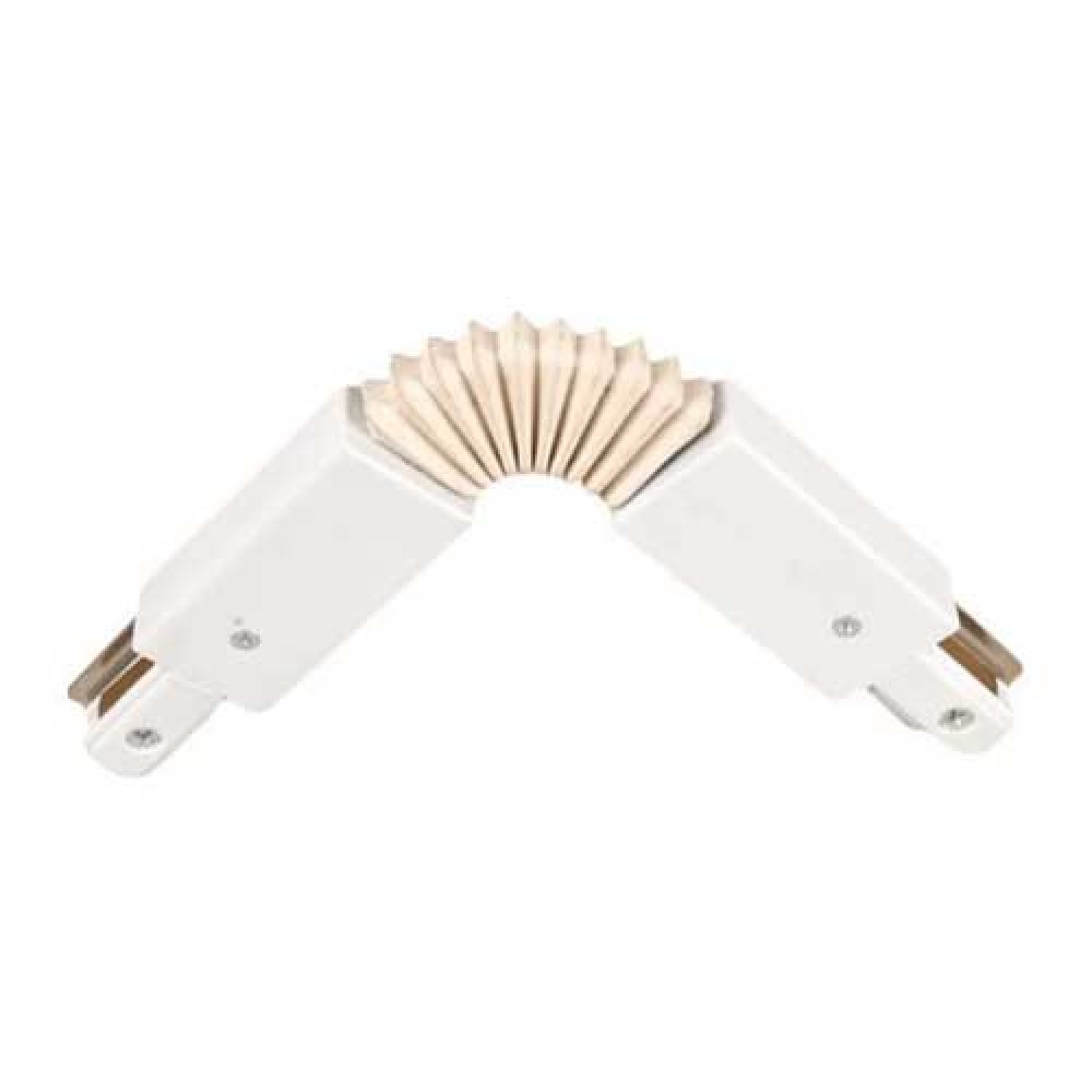 Εύκαμπτος Σύνδεσμος για Ράγα Μονοφασική Λευκός - UNIVERSE