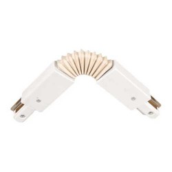 Εύκαμπτος Σύνδεσμος για Ράγα Μονοφασική Λευκός - UNIVERSE