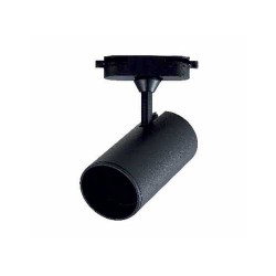 Σποτ ράγας για λάμπα MR16/GU10 με adaptor μονοφασικής ράγας (2‐καλωδίων) Μαύρο - UNIVERSE