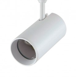 Σποτ ράγας για λάμπα MR16/GU10 με adaptor τριφασικής ράγας Λευκό - UNIVERSE