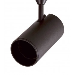 Σποτ ράγας για λάμπα MR16/GU10 με adaptor τριφασικής ράγας Μαύρο - UNIVERSE