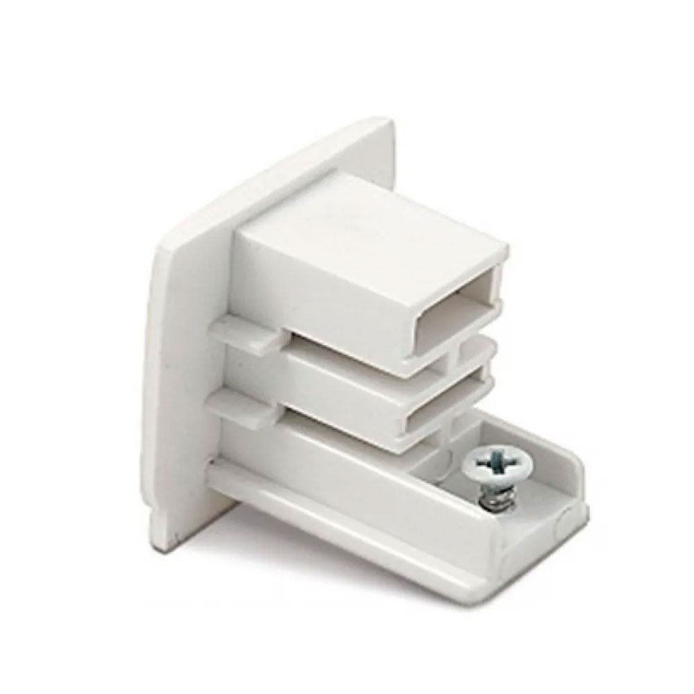 Τερματική Τάπα Για Τριφασική Ράγα Φωτισμού Λευκή - UNIVERSE
