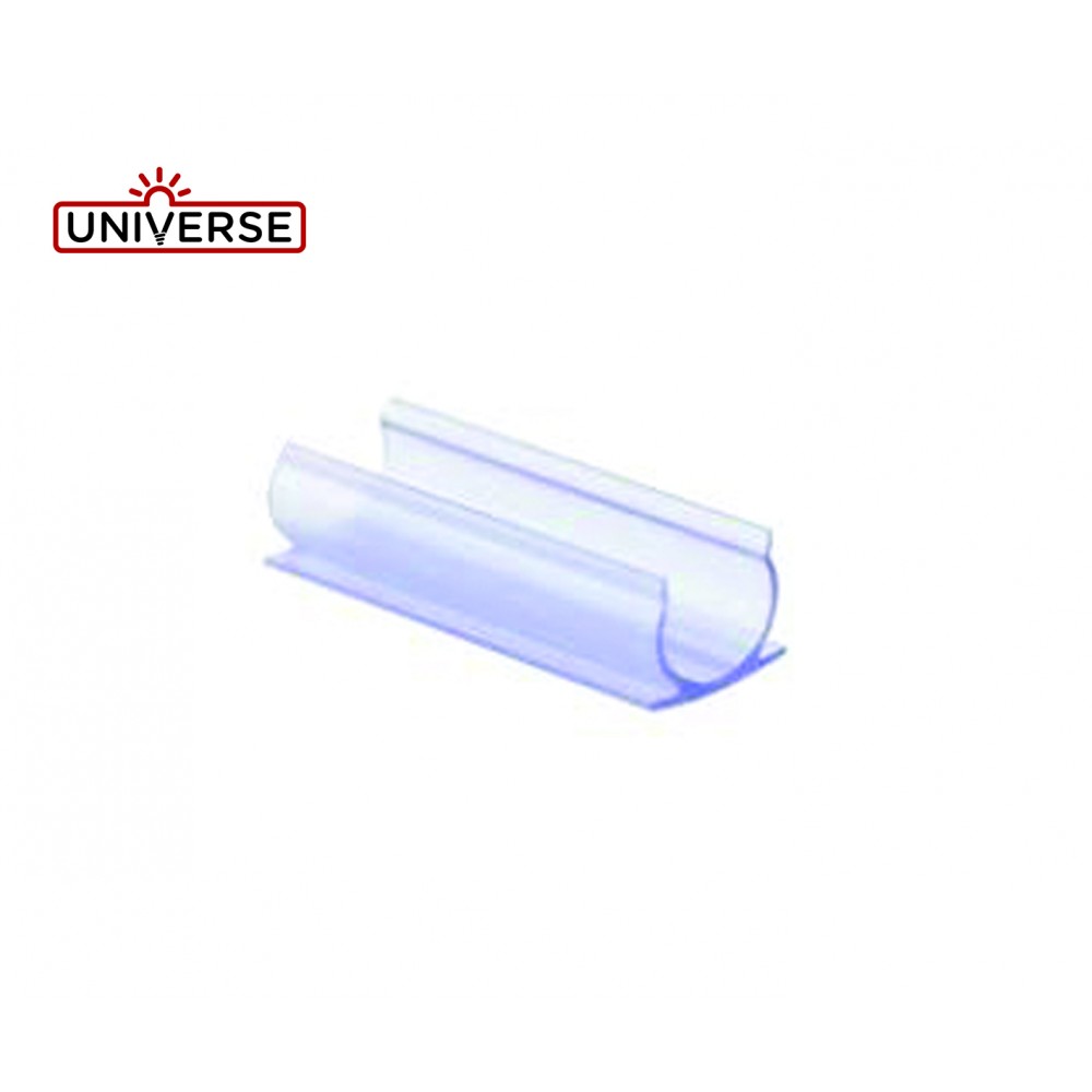 ROUND NEON CLIPS 5CM ΓΙΑ ΤΑΙΝΙΑ LED MONOCROME ΣΕΤ 5ΤΜΧ - UNIVERSE 