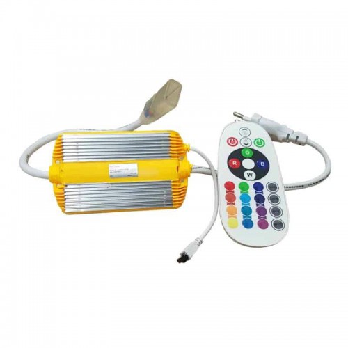 Remote Controller Για LED Ταινίες RGB MAX 50m + 7cm Θερμοσυστελλόμενο Διάφανος Σωλήνας -  Universe