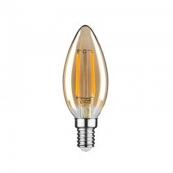 LED Λάμπα Filament Κεράκι 6W Θερμό 2200K E14 Μελί Γυαλί DIMMABLE Universe