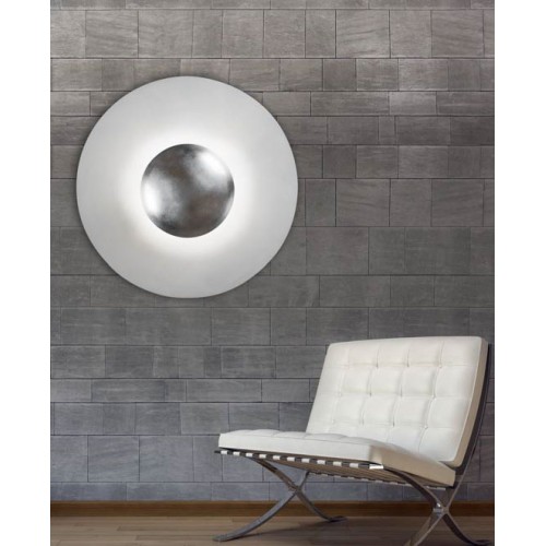 Πλαφονιέρα Μεταλλική Έμμεσου Φωτισμού Λευκή ø80cm 6xG9 max 40W - Zambelis Lights