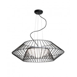 Κρεμαστό Φωτιστικό Πολύφωτο Μεταλλικό Με Οπάλ Γυαλί ø65cm 3xE27 max 40W - Zambelis Lights