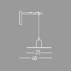 Vintage Απλίκα Τοίχου σε Σκουριά 1xE27 - ZAMBELIS LIGHTS