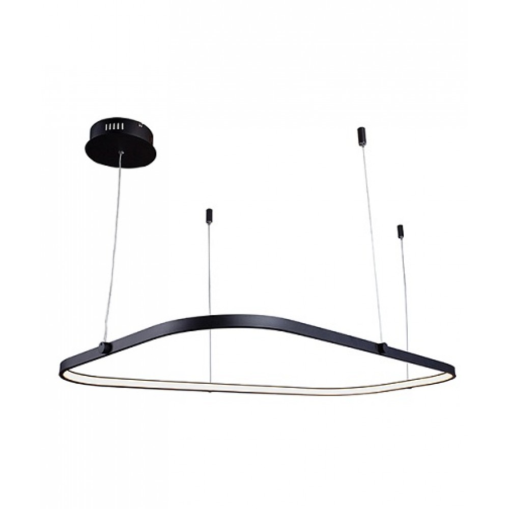 LED Κρεμαστό Φωτιστικό Αλουμινίου Σε Μαύρο Ματ 42W - ZAMBELIS LIGHTS