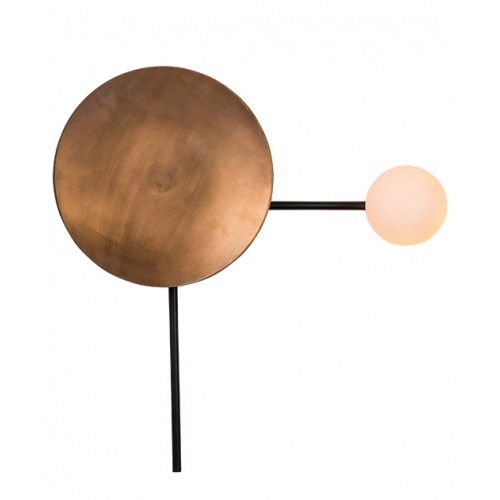 Απλίκα Μεταλλική Χάλκινη Με Γυαλί - 1 x G9 max 25W - Zambelis Lights