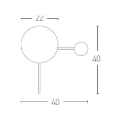 Απλίκα Μεταλλική Χάλκινη Με Γυαλί - 1 x G9 max 25W - Zambelis Lights