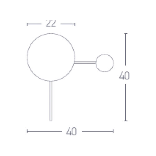 Απλίκα Μεταλλική Χάλκινη Με Γυαλί - 1 x G9 max 25W - Zambelis Lights