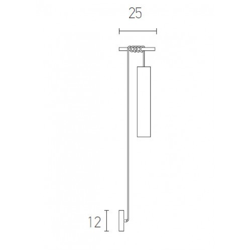 Απλίκα Σωλήνας Από Μπετό - 1 x GU10 max 35W - Zambelis Lights