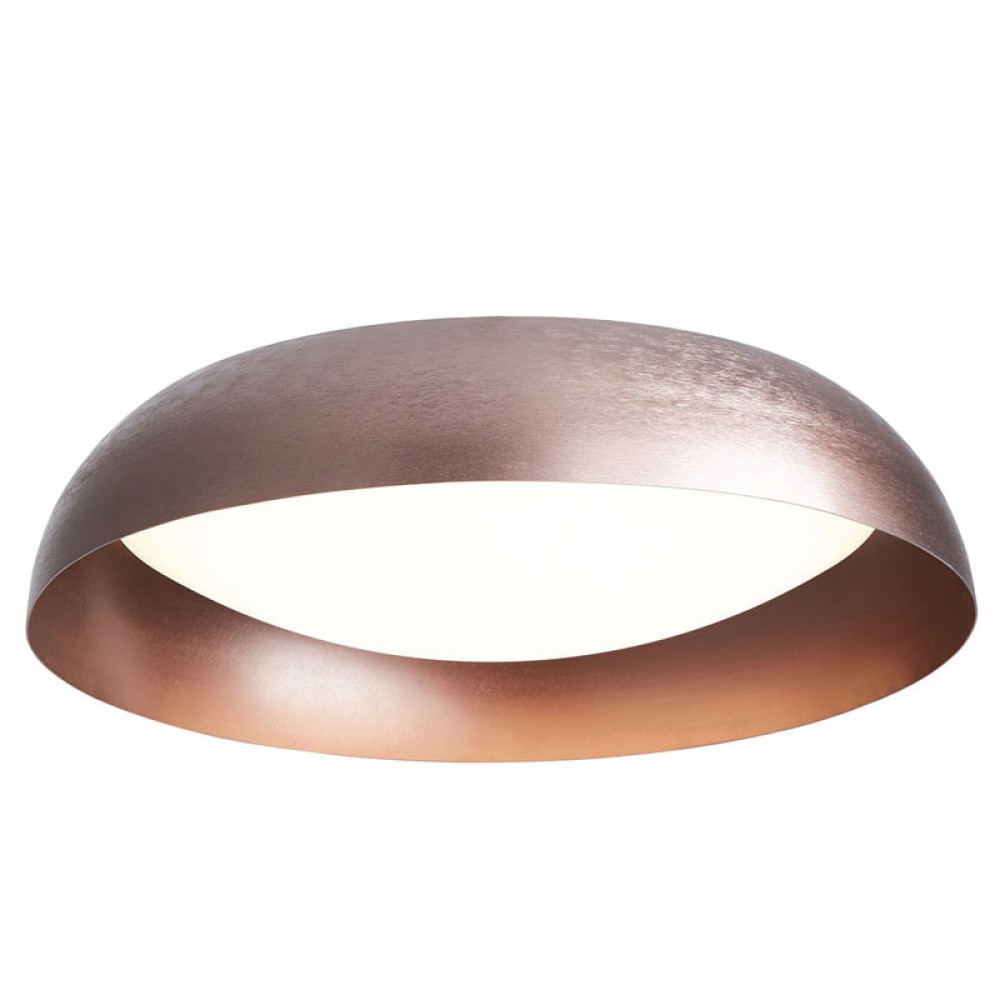 LED Πλαφονιέρα Αλουμινίου Σε Καφέ Χρώμα 50W Φ60cm - Zambelis Lights