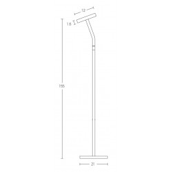 LED Φωτιστικό Δαπέδου Αλουμινίου Μαύρο 9W - ZAMBELIS LIGHTS