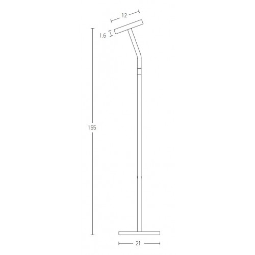 LED Φωτιστικό Δαπέδου Αλουμινίου Μαύρο 9W - ZAMBELIS LIGHTS
