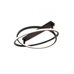 LED Πλαφονιέρα από Μέταλλο Σε Μαύρο Χρώμα 56W - Zambelis Lights