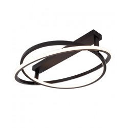 LED Πλαφονιέρα από Μέταλλο Σε Μαύρο Χρώμα 80W - Zambelis Lights