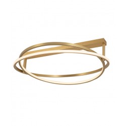 LED Πλαφονιέρα από Μέταλλο Σε Χρυσό Χρώμα 80W - Zambelis Lights