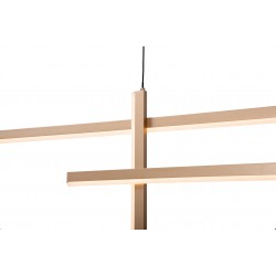 LED Κρεμαστό Φωτιστικό Από Αλουμίνιο Χρυσό 41W - Zambelis Lights