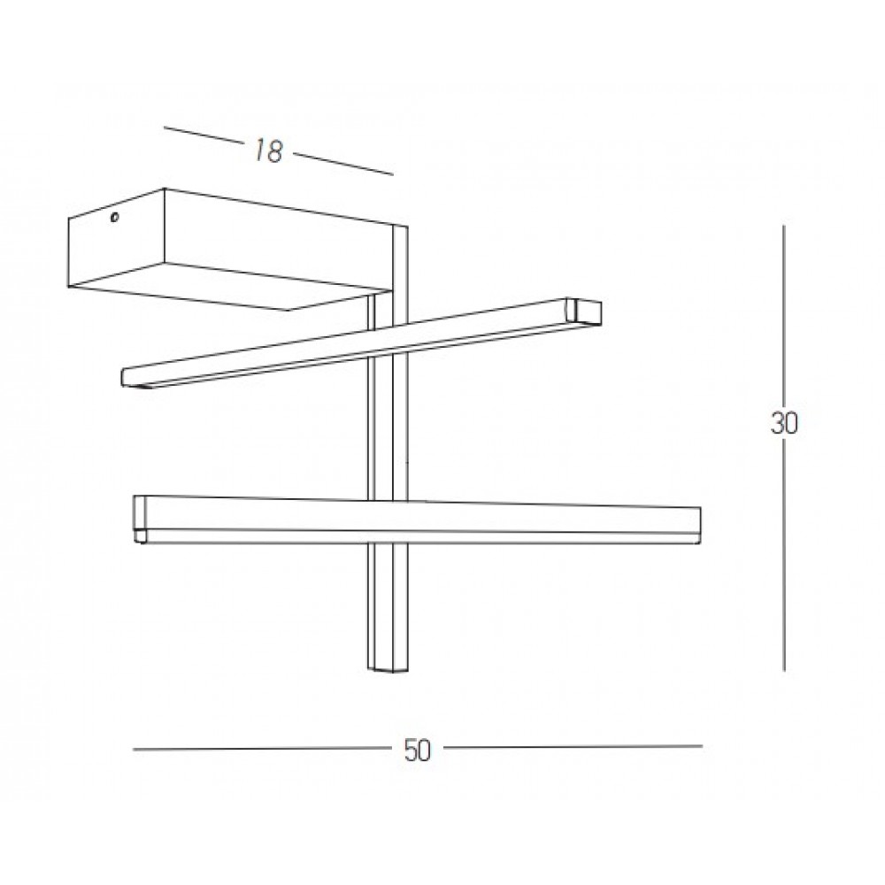 LED Πλαφονιέρα Μεταλλική Χρυσή ματ 25W - Zambelis Lights