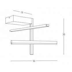 LED Πλαφονιέρα Μεταλλική Χρυσή ματ 25W - Zambelis Lights
