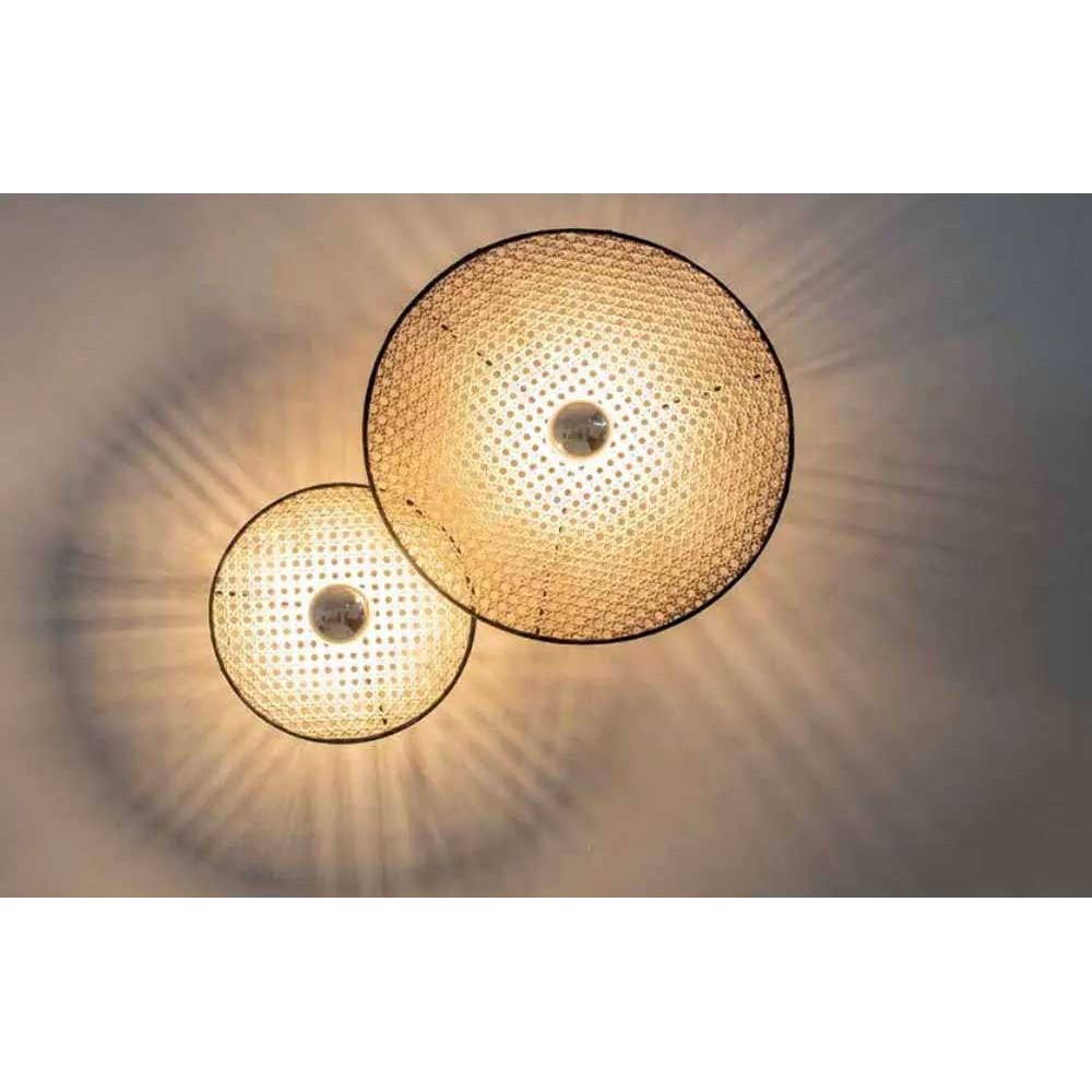 Απλίκα από Μέταλλο και Πλεκτό από Θάμνο D40cm 1xE27 - Zambelis Lights