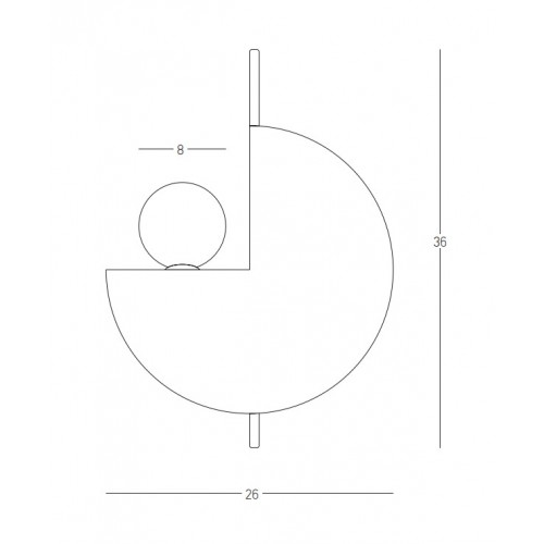 Φωτιστικό Τοίχου Μέταλλο και Γυαλί Λευκό Οπάλ Πράσινο-Χρυσό 1xG9 - ZAMBELIS LIGHTS