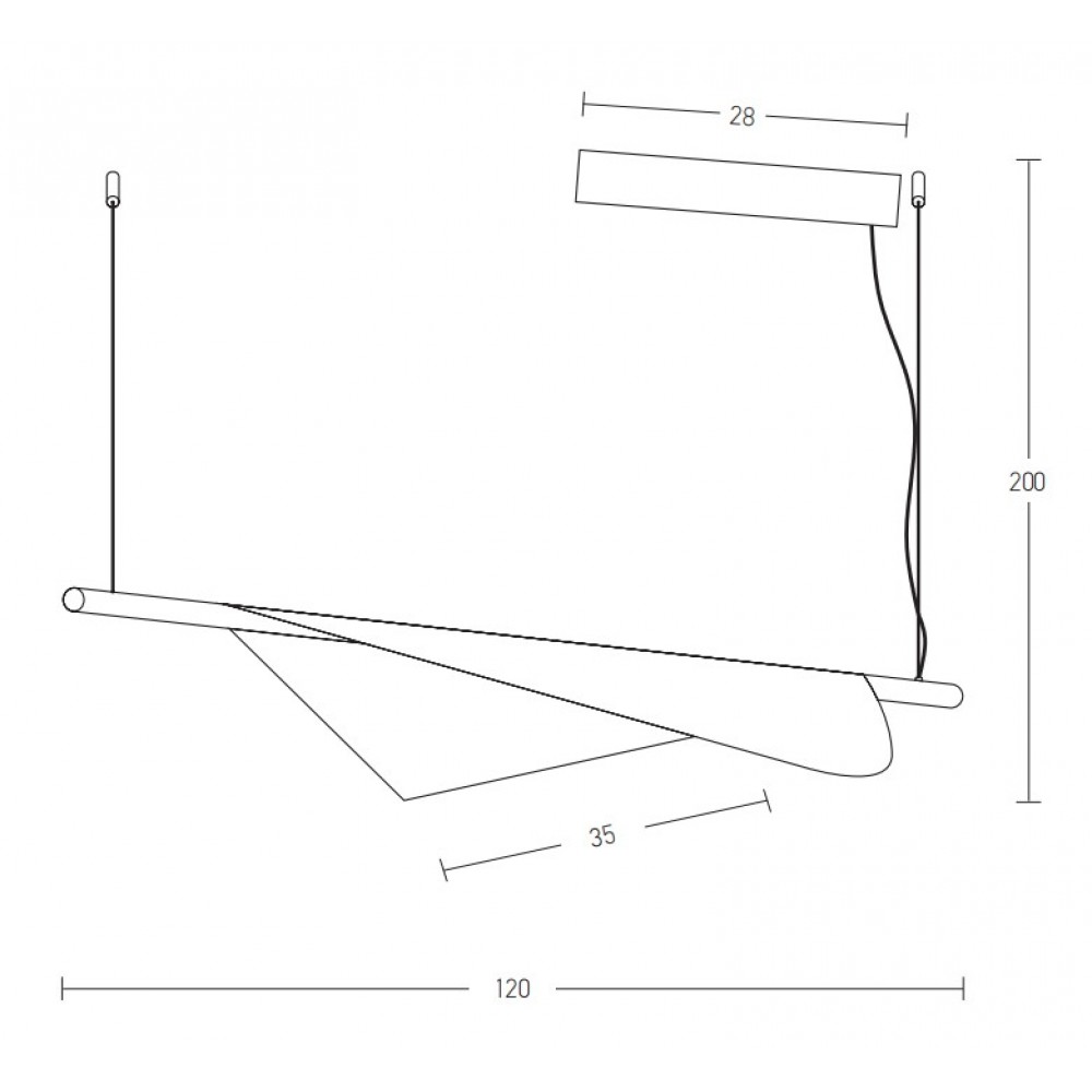 LED Κρεμαστό Φωτιστικό Από Μέταλλο Μαύρο Σαγρέ και μπρούτζινη βαφή 18W CRi 90 - Zambelis Lights