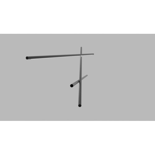 LED Κρεμαστό Φωτιστικό Τρίφωτο Από Αλουμίνιο Μαύρο 64W CRI90 - Zambelis Lights