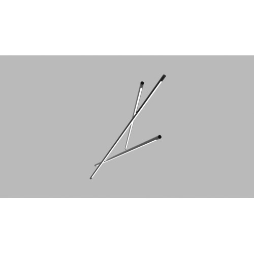 LED Κρεμαστό Φωτιστικό Τρίφωτο Από Αλουμίνιο Μαύρο 64W CRI90 - Zambelis Lights