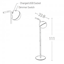 LED ΦΩΤΙΣΤΙΚΟ ΕΞΩΤΕΡΙΚΟΥ ΧΩΡΟΥ ΦΟΡΗΤΟ ΕΠΙΔΑΠΕΔΙΟ ΜΑΥΡΟ 2700K 1,5W IP44  - ZAMBELIS LIGHTS