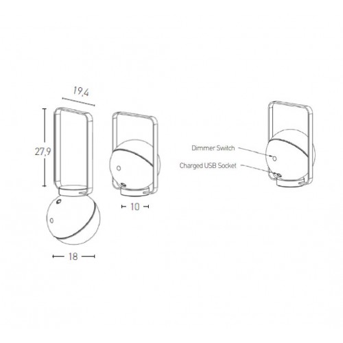ΦΩΤΙΣΤΙΚΟ ΕΞΩΤΕΡΙΚΟΥ ΧΩΡΟΥ ΦΟΡΗΤΟ ΕΠΙΤΡΑΠΕΖΙΟ ΜΑΥΡΟ LED 2700K 1,5W IP44 - ZAMBELIS LIGHTS