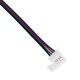 Ταχυσύνδεσμος Τροφοδοσίας IP20 - Strip To Power Connector 4 PIN Male για Ένωση 1 x RGB Ταινία LED Πλάτους 10mm