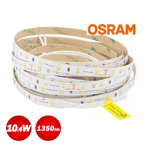 5 Μέτρα Led Ταινία Osram Luminent Flex 10.4W 24V Μη Αδιάβροχη IP20 1400 Lumen Θερμό Λευκό 3000k