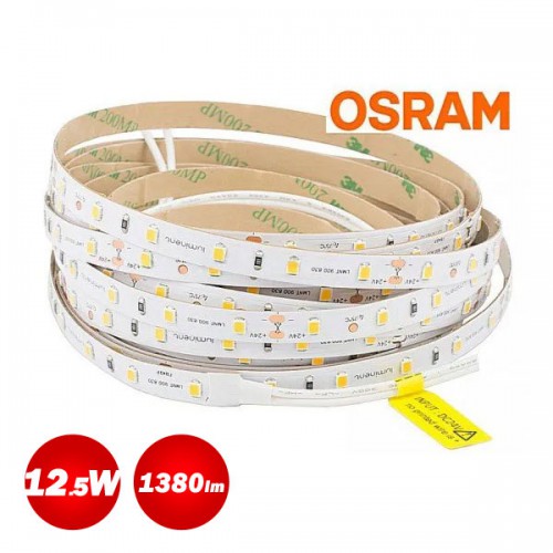 5 Μέτρα Led Ταινία Osram Luminent Flex 12.5W 24V Αδιάβροχη IP65 1380Lumen Ουδέτερο Λευκό 4000K
