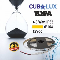 Ταινία Led Αυτοκόλλητη 4.8W 12V IP65 TΩRA COLORS 5 μέτρα ΚΙΤΡΙΝΟ CUBALUX