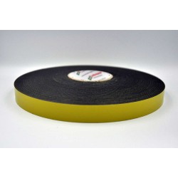 DUPLOCOLL 930F ΜΑΥΡΗ Αφρώδης Ταινία Διπλής Όψης με Κίτρινο Liner 8mm x 50m - Lohmann