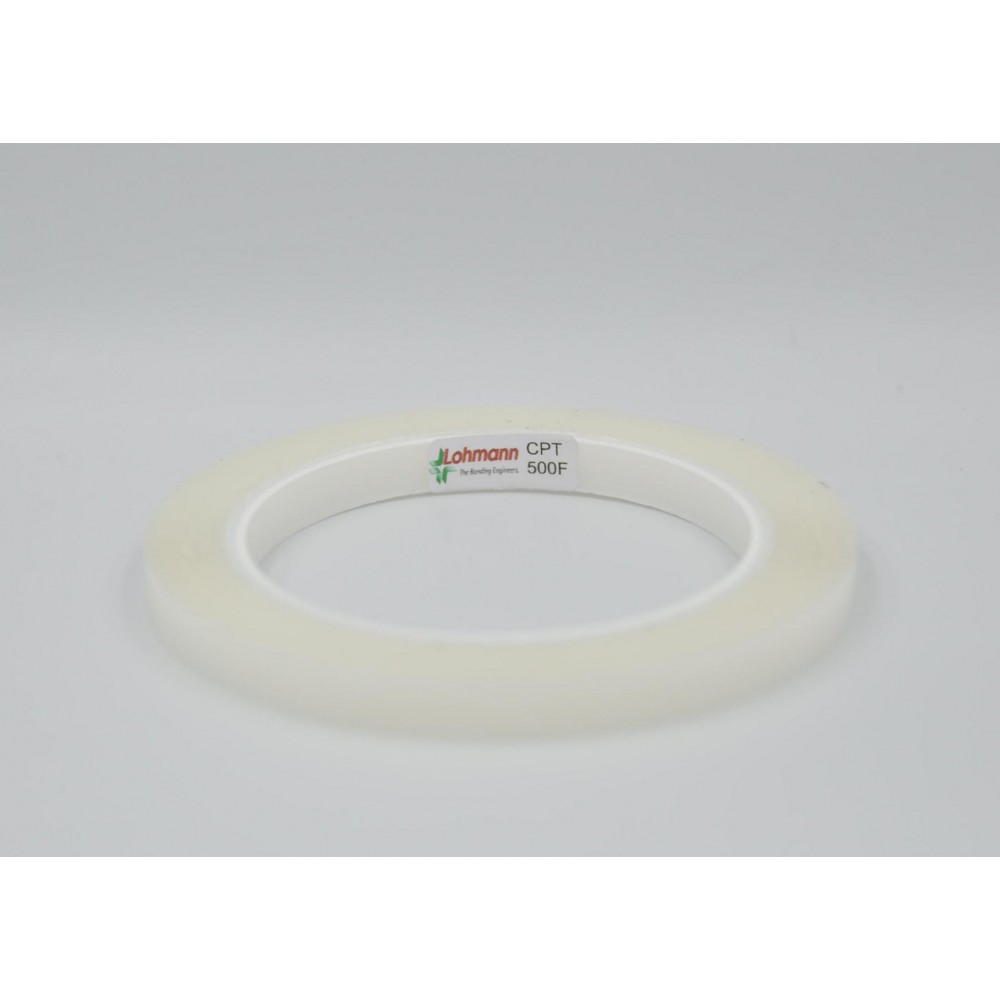 DUPLOCOLL CPT 500F ΔΙΑΦΑΝΗ Ακρυλική Μάζα Κόλλας με Λευκό Liner 9mm x 6m - Lohmann