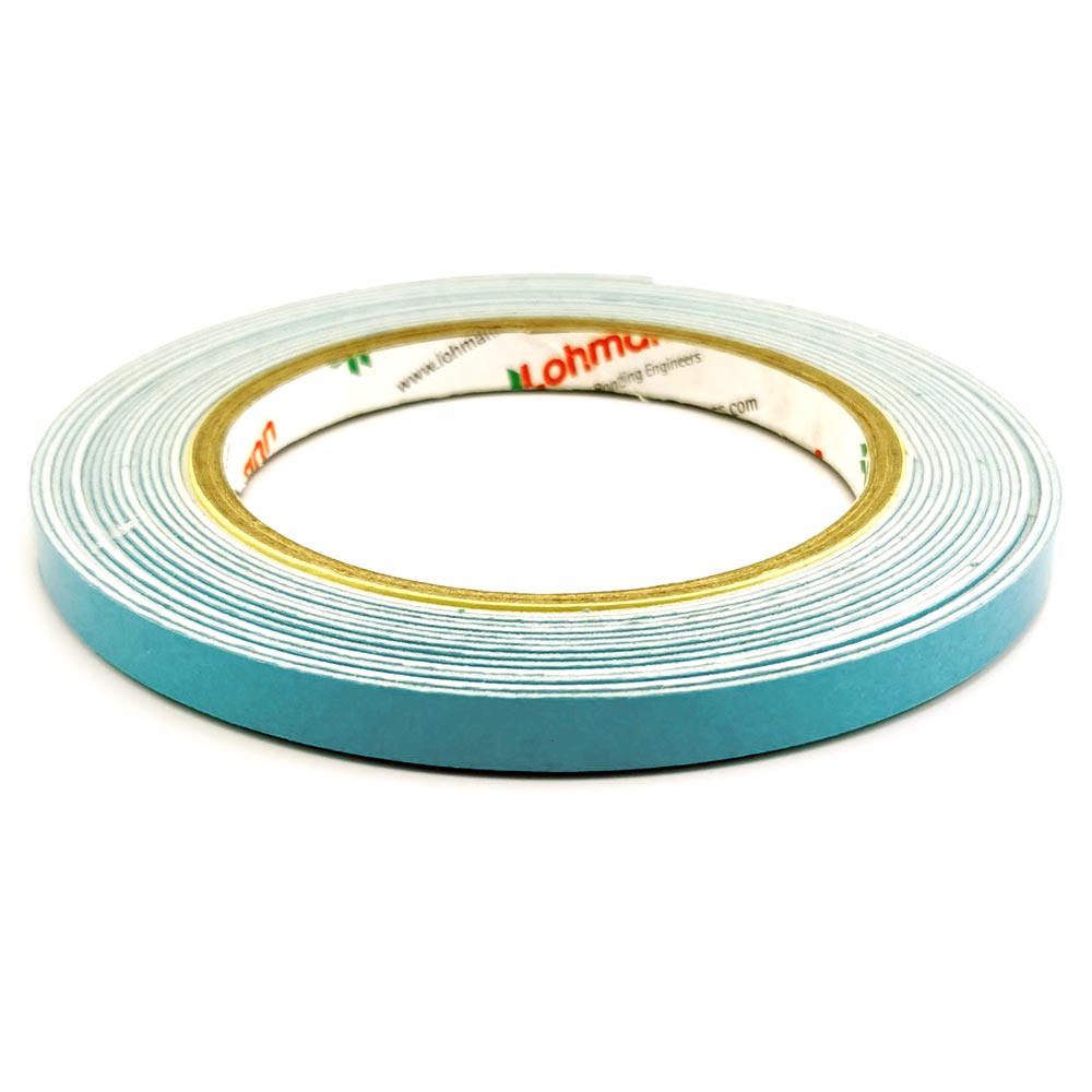 DUPLOCOLL VP 7970 ΛΕΥΚΗ Αφρώδης Ταινία Διπλής Όψης με Μπλε Liner 8mm x 5m - Lohmann