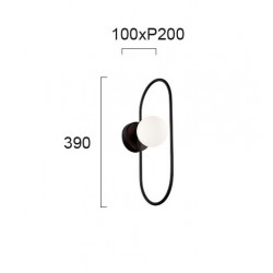 Απλίκα σε Μαύρο και Γυαλί Οπάλ Σατινάτο G9 Fancy VIOKEF 