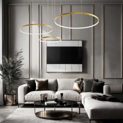 Κρεμαστό Φωτιστικό Χρυσό LED 70W Maximos - Viokef