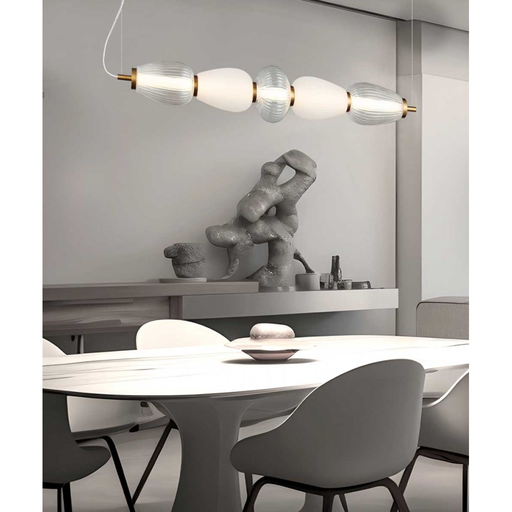 LED Κρεμαστό Φωτιστικό Ράγα 23W Shiny - Viokef