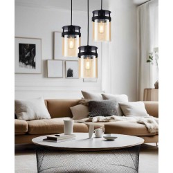 Κρεμαστό Φωτιστικό 3/Φωτο 3xE27 Betty - Viokef