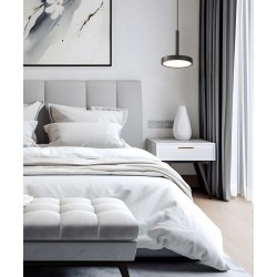 LED Κρεμαστό Φωτιστικό Μαύρο 9W Eden - Viokef