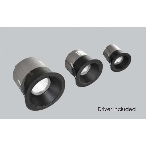 Χωνευτό Σποτ Μαύρο 20W 3000K 38° Alea - VIOKEF