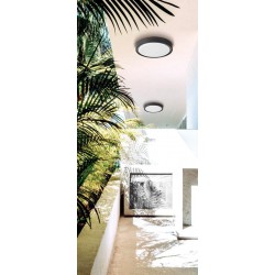 LED Πλαφονιέρα Εξωτερικού Χώρου Σε Ανθρακί Χρώμα D30cm IP65 19W ANABELLA - VIOKEF