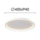 LED Πλαφονιέρα Αλουμινίου Λευκή D:400 35W ARLA - VIOKEF
