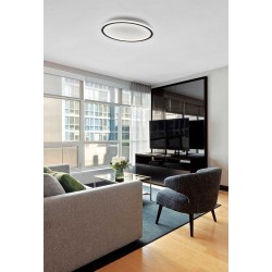 LED Πλαφονιέρα Αλουμινίου Λευκή-Μαύρη D:500 45W ARLA - VIOKEF