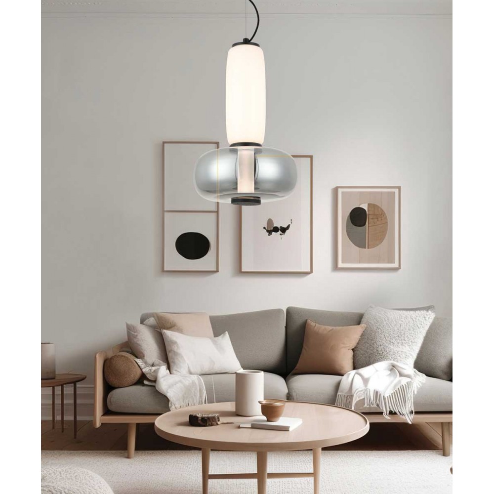 LED Κρεμαστό Φωτιστικό Μονόφωτο 18W Avery - Viokef